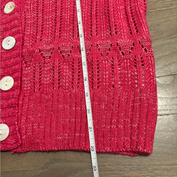 White Closet Cardigan Puff Sleeve Sweater. Pink. Small. New without tag - Picture 6 of 6